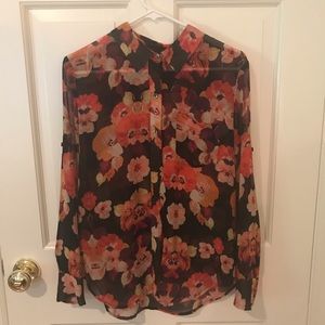 Madewell Silk Printed Blouse